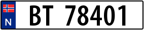 Truck License Plate